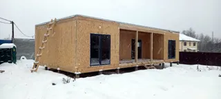 Haus 96 m² nach individuellem Projekt, Dorf Pirogovo: Wandmontage