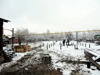 Haus nach Projekt „Slawjanka“, Ivanovo: Fundament und Grundrahmen
