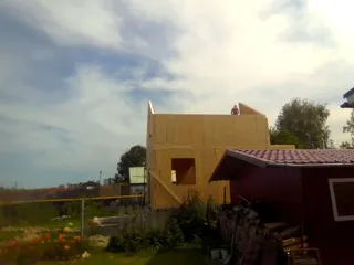 Haus nach Projekt „Majak“, Kineshma: Wandmontage
