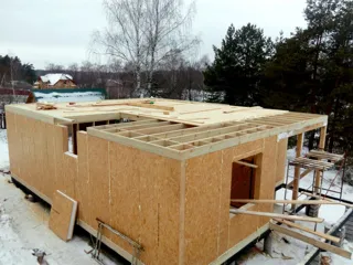 Haus nach Projekt „Utes“, Dorf Sukhanikha: Wandmontage