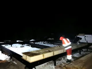 Haus nach Projekt „Nesabudka“, Gartengemeinschaft SNT „Rus“: Fundament und Grundrahmen
