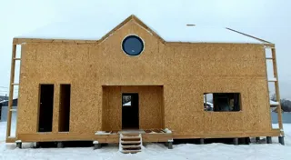 Haus 221,5 m² nach individuellem Projekt, Dorf Yusupovo: Wandmontage