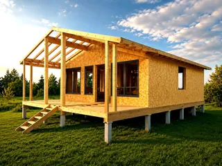 Haus nach individuellem Entwurf, Region Wologda: Wandmontage