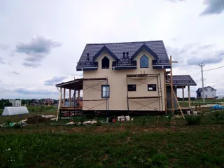 Haus nach Projekt „Garmonija 122.89“, Dorf Shirino: Fertiges Haus