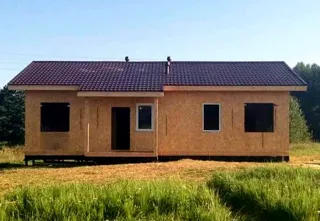 House, “Ivalo” design, Beli village: roofing