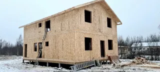 Haus nach individuellem Entwurf, Dorf Nikitilovo: fertiges Gebäude