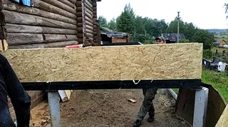 Anbau nach individuellem Projekt, Dorf Koshcheeva: Fundament und Grundrahmen