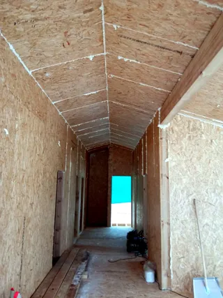House, “Barnhouse 110” design, TSN homeowners’ association “Orlinye Kholmy”: interior partitions