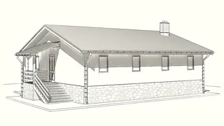 Haus nach individuellem Entwurf, Dorf Popovskaya: Projektvisualisierung