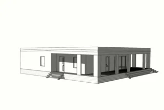 Haus 211 m² nach individuellem Projekt, Dorf Kulikovo: Projektvisualisierung