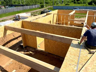 Haus 224 m² nach individuellem Projekt, Dorf Borovikovo: Wandmontage