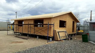 Haus nach Projekt „Barnhouse 76.1“, Gebiet Iwanowo: Fertiges Haus