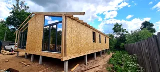 Haus 124 m² nach individuellem Projekt, Ivanovo: Wandmontage