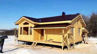 Haus nach Projekt „Galaktika - 76.65“, Region Rjasan: Fertiges Haus
