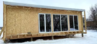 Haus 64 m² nach individuellem Projekt, Dorf Rtishchevo: Fertiges Haus