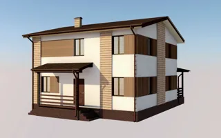 Haus nach individuellem Entwurf, Otradnoe: Projektvisualisierung
