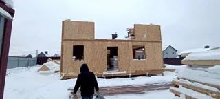 Haus 140 m² nach Projekt „Jessentuki 8x9“, Dorf Afanasovo: Obergeschoss und Dachgeschoss