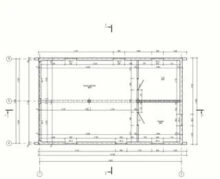 Haus 54,5 m² nach individuellem Projekt, Dorf Mokraya: Projektgrundriss