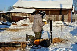 Haus nach Projekt „Townhouse - 1“, Ivanovo: Fundament und Grundrahmen
