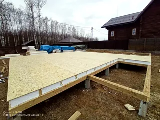 Haus nach Projekt „Arizona mini“, Gebiet Kostroma: SIP-Boden auf Höhe 0