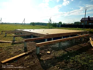 Haus nach Projekt „Barnhouse 84.2“, Dorf Ivantsevo: SIP-Boden auf Höhe 0