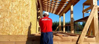 Haus nach Projekt „Sefir“, Kineshma: Wandmontage