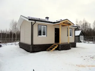 Haus nach Projekt „Vivat 2.5“, Dorf Barskovo: Fertiges Haus