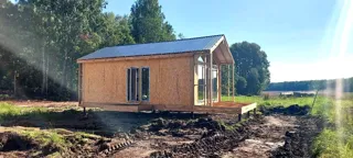 Özel projeye göre 53,5 m² ev, Leningrad bölgesi: tamamlanmış ev