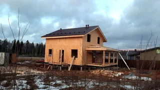 Haus nach Projekt „Jessentuki 8x8“, Dorf Kadnikovo: Fertiges Haus