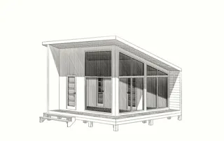 Gästehaus nach individuellem Projekt, Gebiet Iwanowo: Grundriss des Projekts