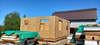 Haus 95 m² nach individuellem Projekt, Dorf Reshma: Wandmontage
