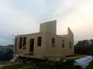 Haus 188 m² nach individuellem Projekt, Dorf Ivanovskoe: Wandmontage