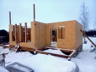 Haus 166 m², Projekt „München“, Vologda: Wandmontage