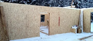 217 m² ev, “Toronto” projesi, Padikovo köyü: duvar montajı