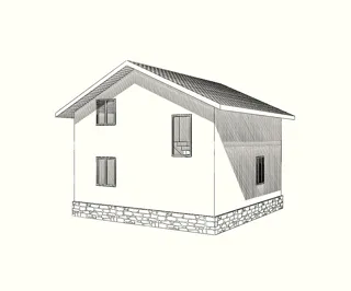 Haus nach individuellem Entwurf, Siedlung Shuvalovo: Projektvisualisierung