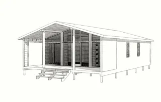 87 m² ev, özel proje, “Rıbolovo” sitesi: proje görselleştirmesi