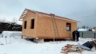 House based on the “Slavyanskiy Skit” design, Kadnikovo village: completed house
