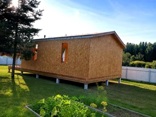 Custom-design house, SNT garden community “Zareche”: wall assembly