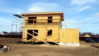 Garage nach Projekt „Slawjanka mini + Garage“, Dorf Nazarovo: zweites Obergeschoss und Dachgeschoss