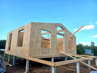 Haus 70 m², individuelles Projekt, SNT „Priosjornyj“: Wandmontage