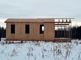 Haus nach Projekt „Barnhouse 33“, Dorf Strelnokovo: Fertiges Haus