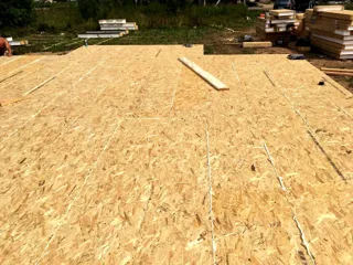 Haus nach Projekt „Forward“, Dorf Sholokhovo: Fundament und Grundrahmen