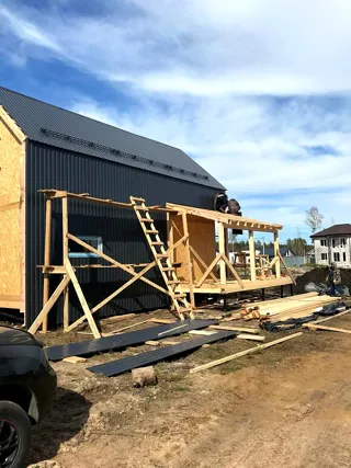 Haus 99,5 m², Projekt „Barnhouse Otrazhenie“, Region Leningrad: fertiges Haus