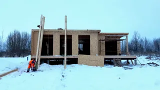 Özel projeli ev, Kolokunovo köyü: duvar montajı