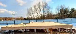 Haus 102 m² nach Projekt „Mistika - E2.8“, Dorf Kurgane: SIP-Boden auf Höhe 0