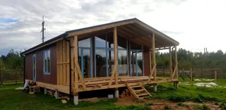 100 m² ev, “Barnhouse 76.1” projesi, Rodniki: tamamlanmış ev
