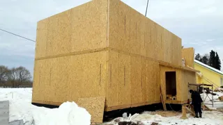 Haus nach Projekt „Minihotel“, Gebiet Iwanowo: Wandmontage
