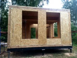 Haus nach Projekt „Musterhaus“, Gebiet Moskau: Wandmontage