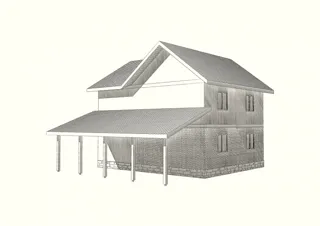 Haus nach individuellem Entwurf, Dorf Iskan: Projektvisualisierung