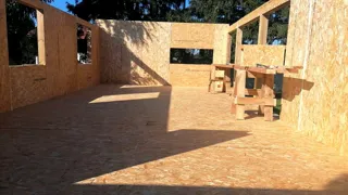 Haus 56 m² nach individuellem Projekt, Dorf Kleshchevo: Trennwände
